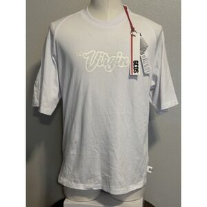 GCDS Italy 2019 White Graphic Print VIRGIN Crew Neck T-Shirt Mens M Spellout NWT